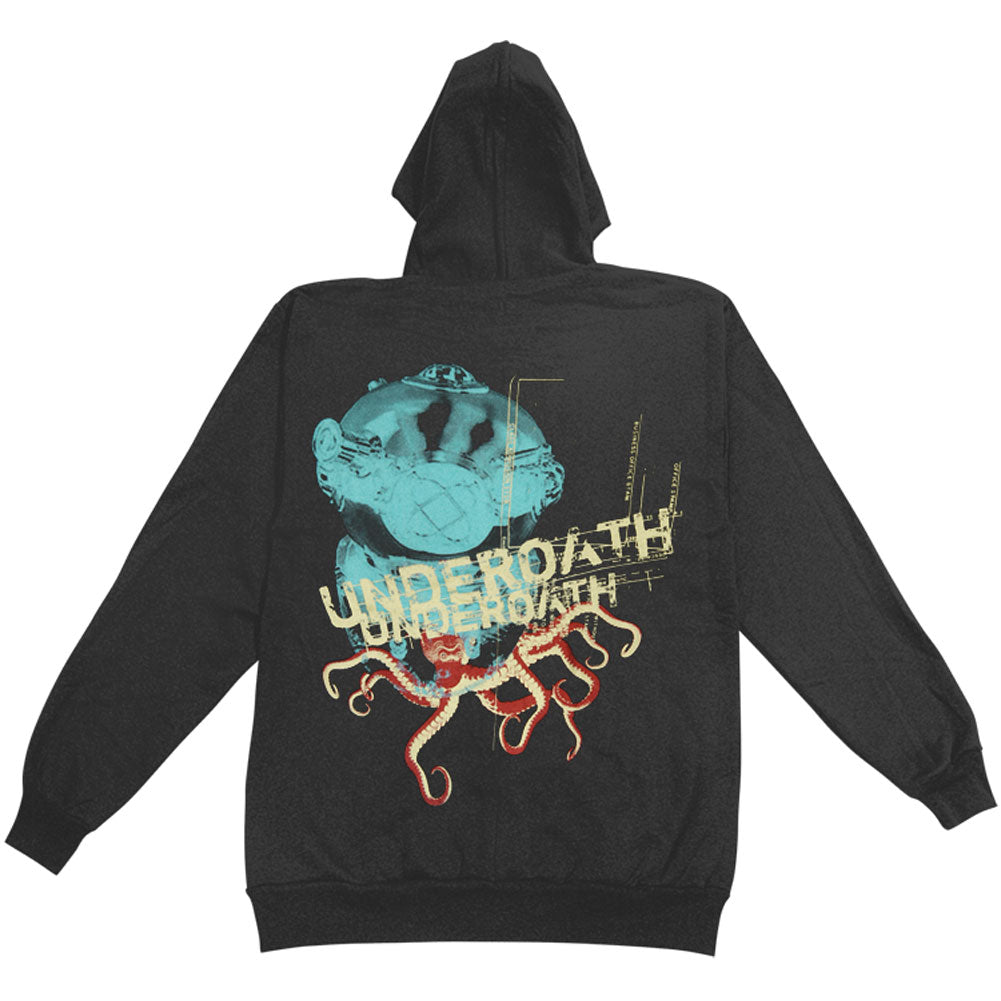 Zippered Hooded Sweatshirt