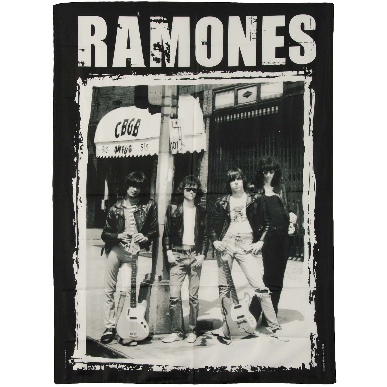 Ramones CBGB Poster Flag