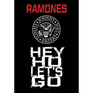 Hey Ho Lets Go Poster Flag