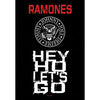 Hey Ho Lets Go Poster Flag