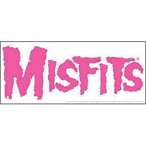 Misfits Hot Pink Logo Sticker