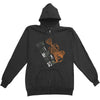 Zippered Hooded Sweatshirt