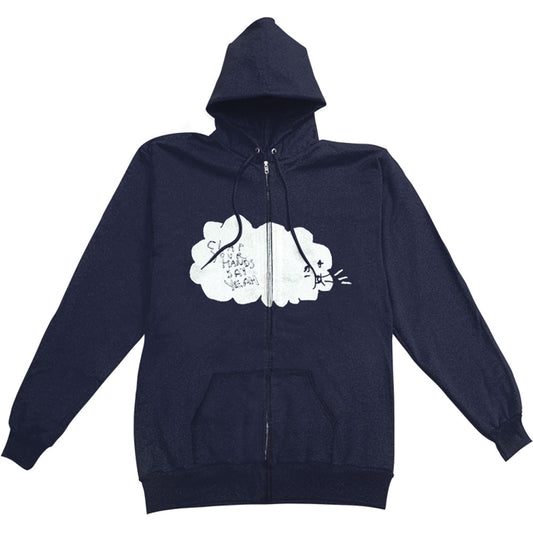 Clap Your Hands Say Yeah Clouds Zippered Hooded Sweatshirt