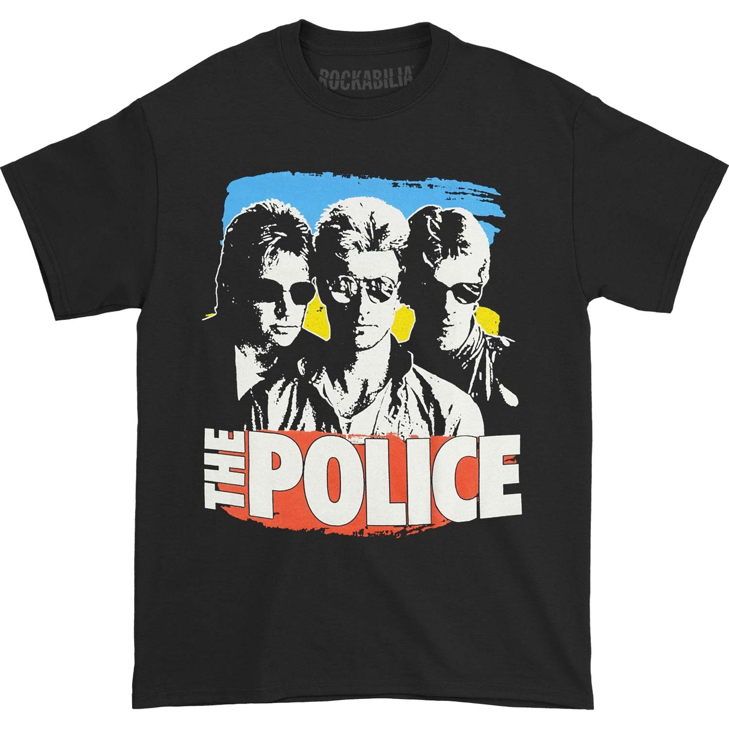 Police Sunglasses With Paint T-shirt