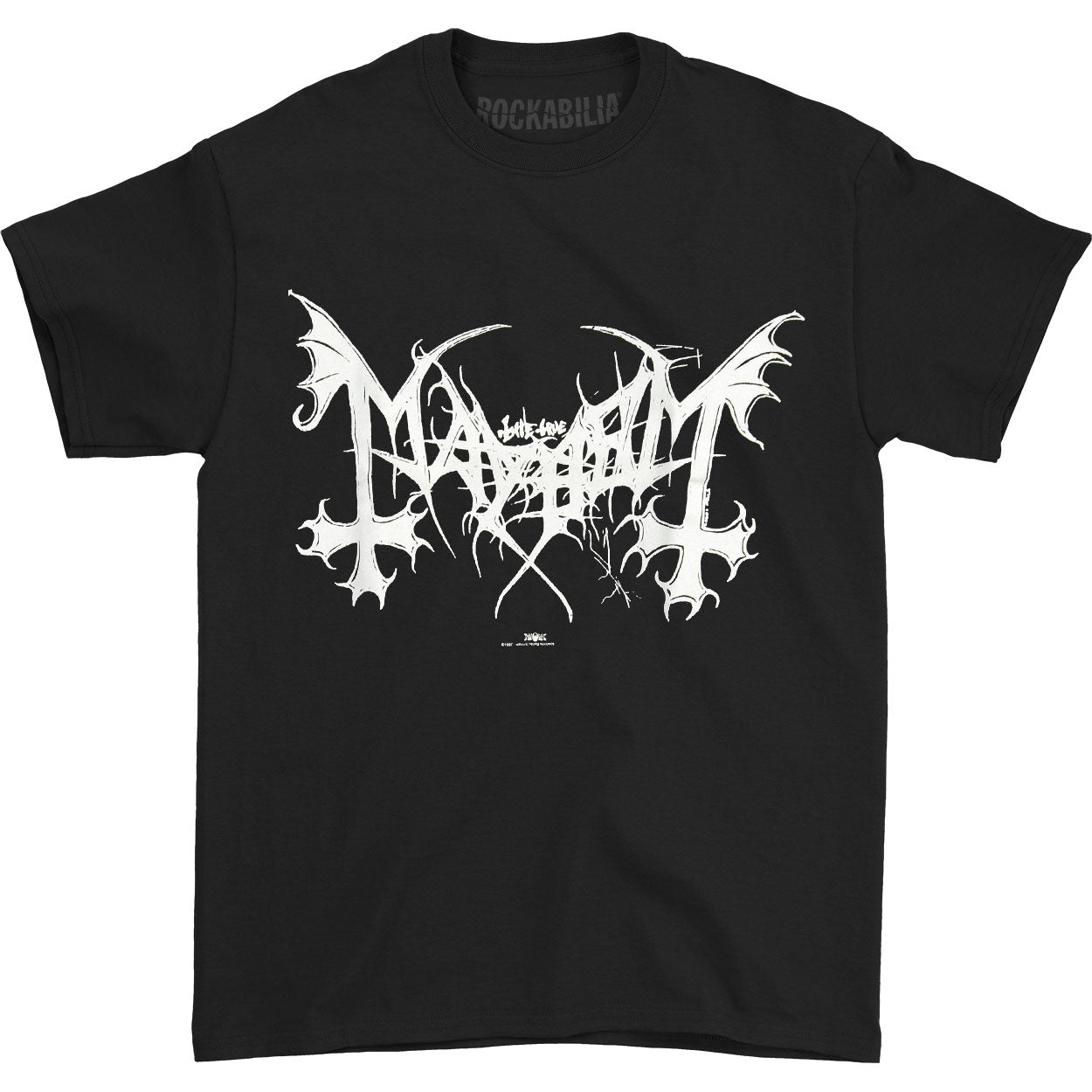 Mayhem White Logo Legion T-shirt