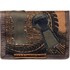 Eye In Keyhole Velcro Tri-Fold Canvas Wallet Tri-Fold Wallet