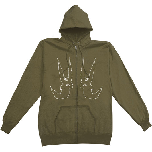 Skangles Zippered Hooded Sweatshirt