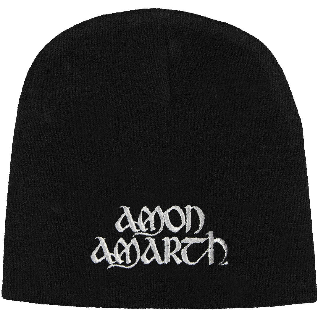 Amon Amarth White Logo Beanie