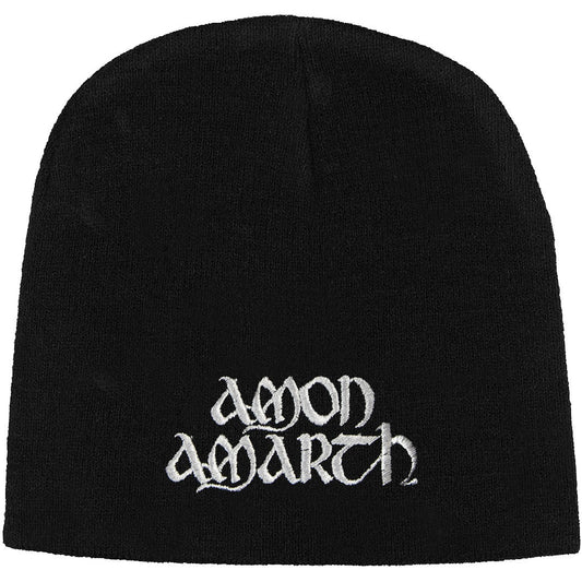 Amon Amarth White Logo Beanie
