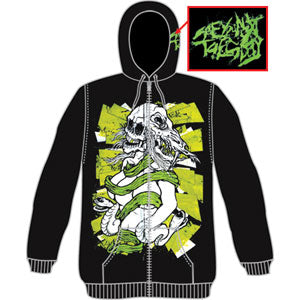 See You Next Tuesday Double Skull Zippered Hooded Sweatshirt