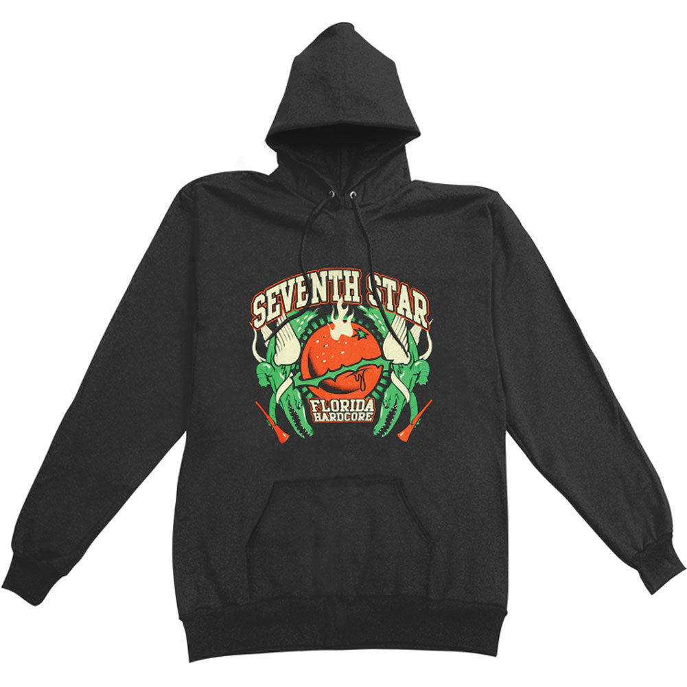 Seventh Star Sacred Orange Hooded Sweatshirt