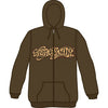 Zippered Hooded Sweatshirt