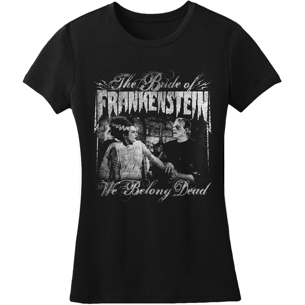 Bride Of Frankenstein We Belong Dead by Rock Rebel Women's Tee Junior Top