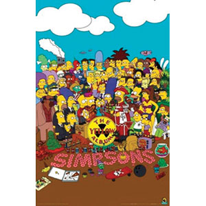Simpsons Yellow Album Subway Poster