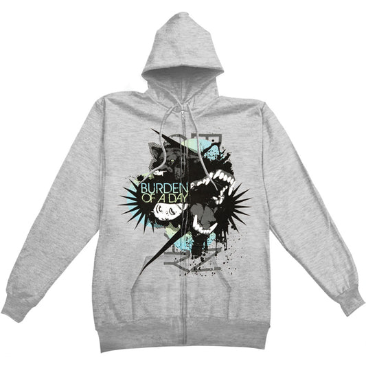 Wolf Zippered Hooded Sweatshirt