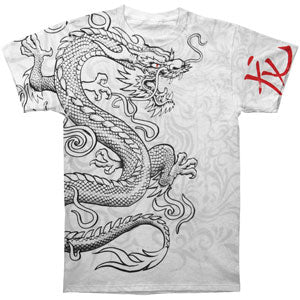 Fantasy White Dragon T-shirt