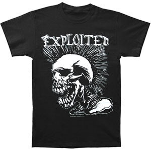 Exploited Mohican Skull T-shirt