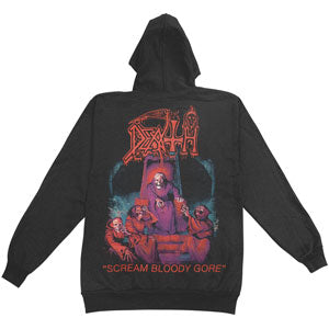 Death Zippered Hooded Sweatshirt