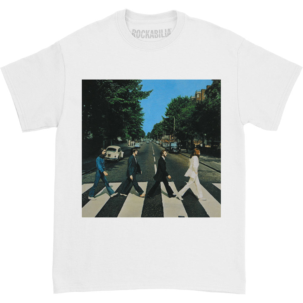 Beatles Abbey Road (White) Slim Fit T-shirt