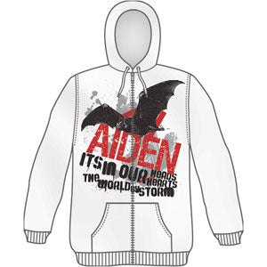Aiden Bat Zippered Hooded Sweatshirt