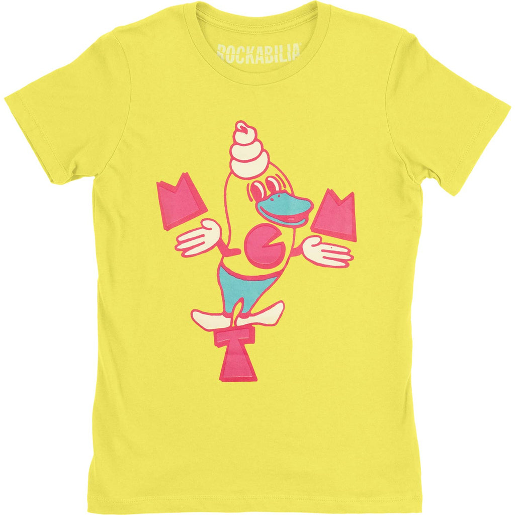 MGMT Girl's Yellow Soft Serve Junior Top