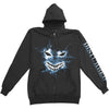 Shatter Face Zippered Hooded Sweatshirt