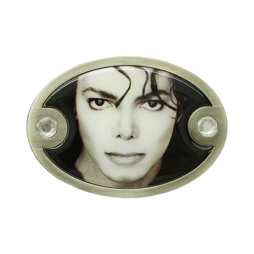 Michael Jackson Black And White Photo Belt Buckle