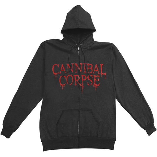 Cannibal Corpse Butchered At Birth Zip Hoodie Zippered Hooded Sweatshirt