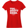 Girl's Red Distressed Logo Junior Top