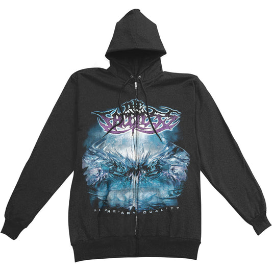 Faceless Planetary Duality Zippered Hooded Sweatshirt