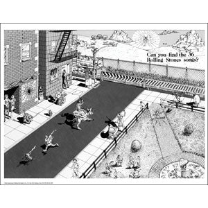 36 Rolling Stones Song Import Poster