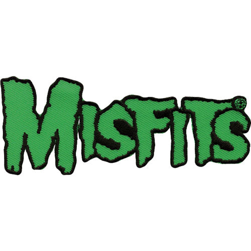 Misfits Green Logo Embroidered Patch 91889 | Rockabilia Merch Store