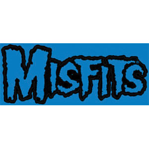 Misfits Blue Logo Large Sticker