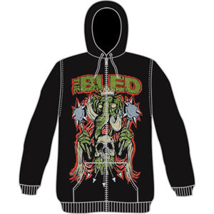 The Bled Elephant Wars Zippered Hooded Sweatshirt