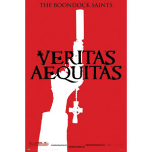Boondock Saints Veritas Aequitas Red Domestic Poster