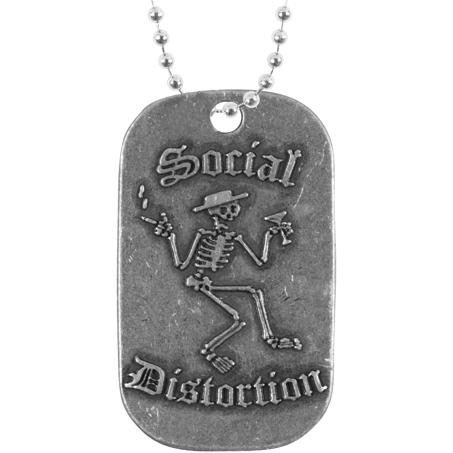 Social Distortion Dog Tag Necklace