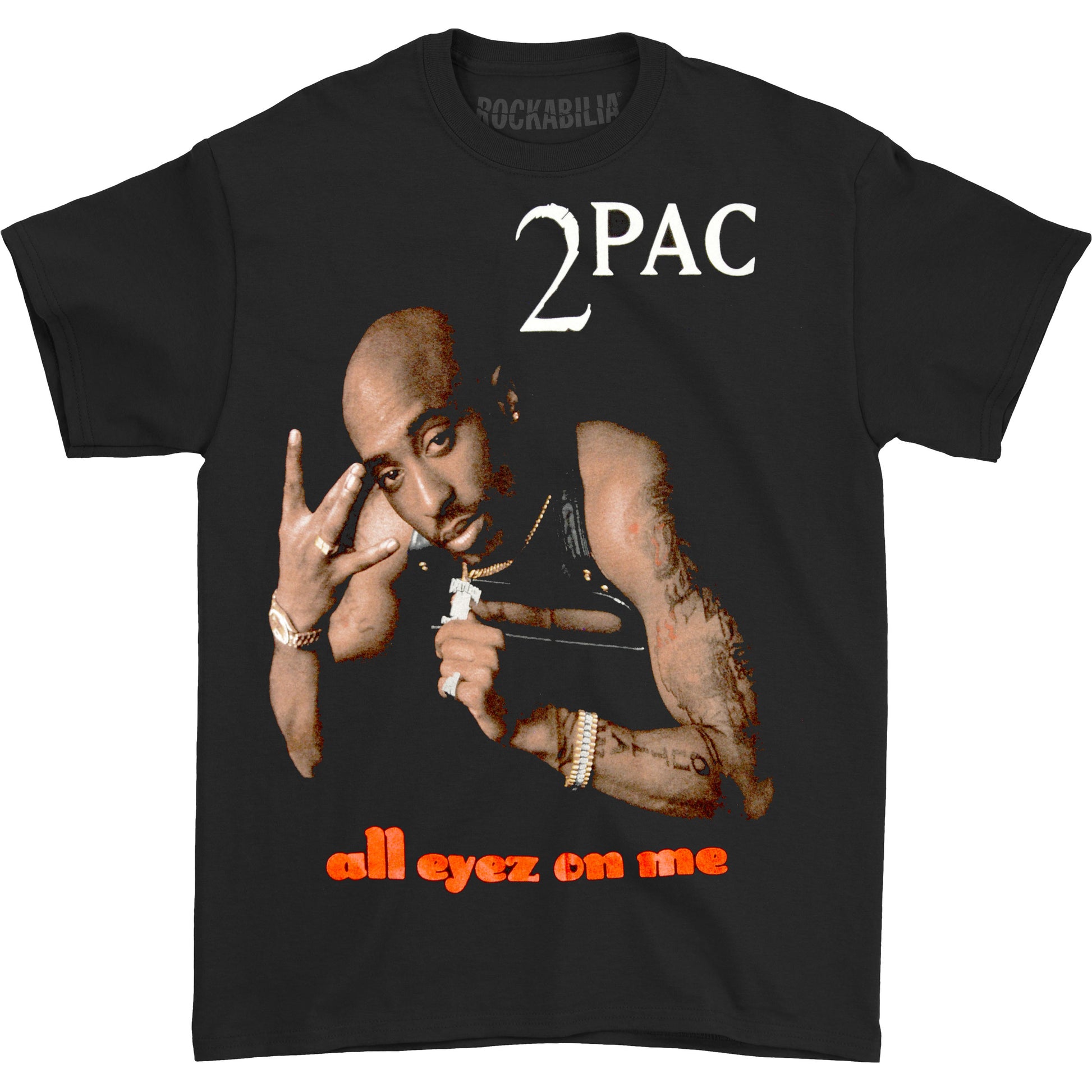 Tupac Shakur 2 Pac 1991Inc Striped T-Shirt Rap Hip Ho - Foto 7