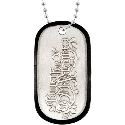 Bullet For My Valentine Lyric Dogtag Dog Tag Necklace