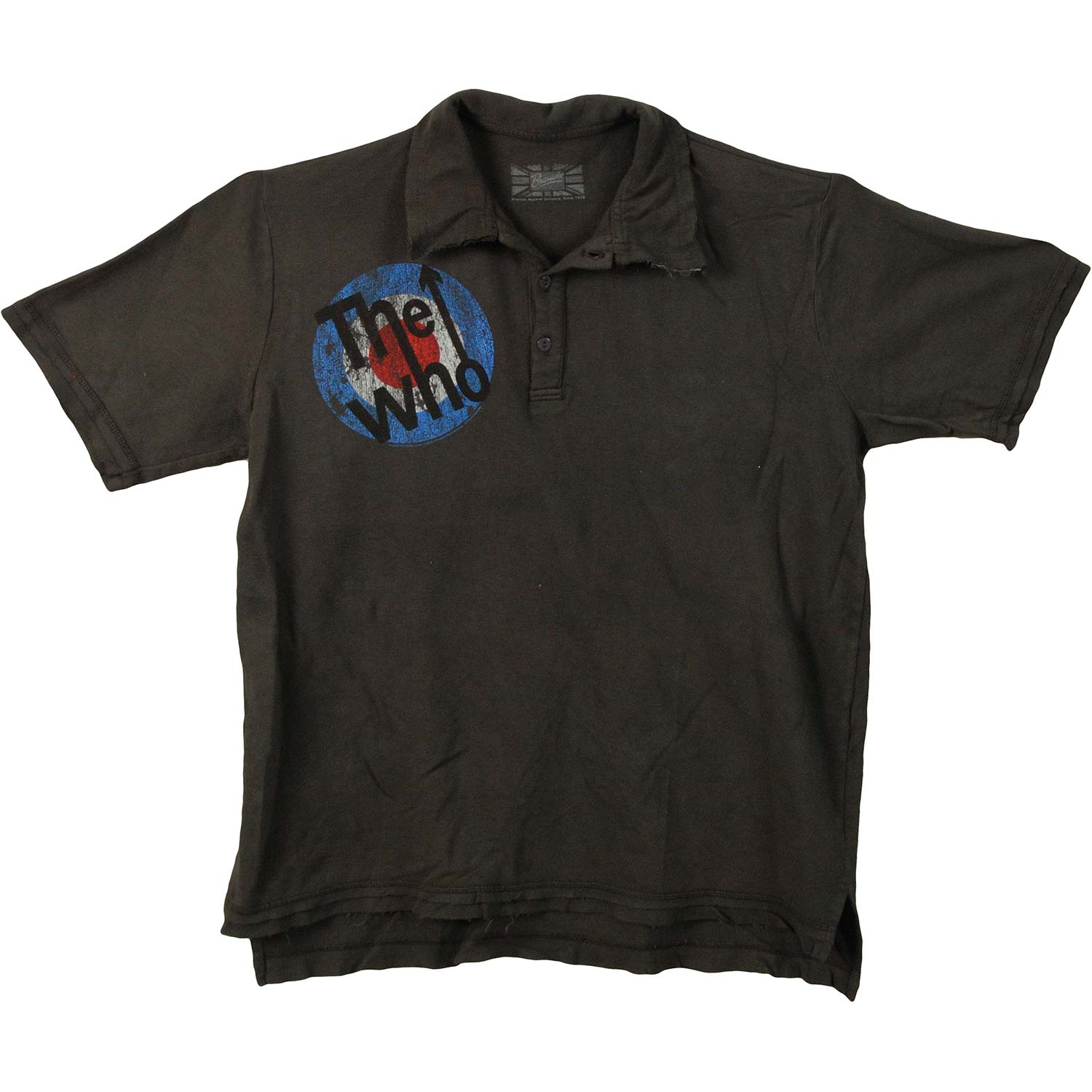 Distressed Target Polo Shirt