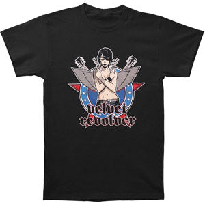 Velvet Revolver Pistol Girl Slim Fit T-shirt