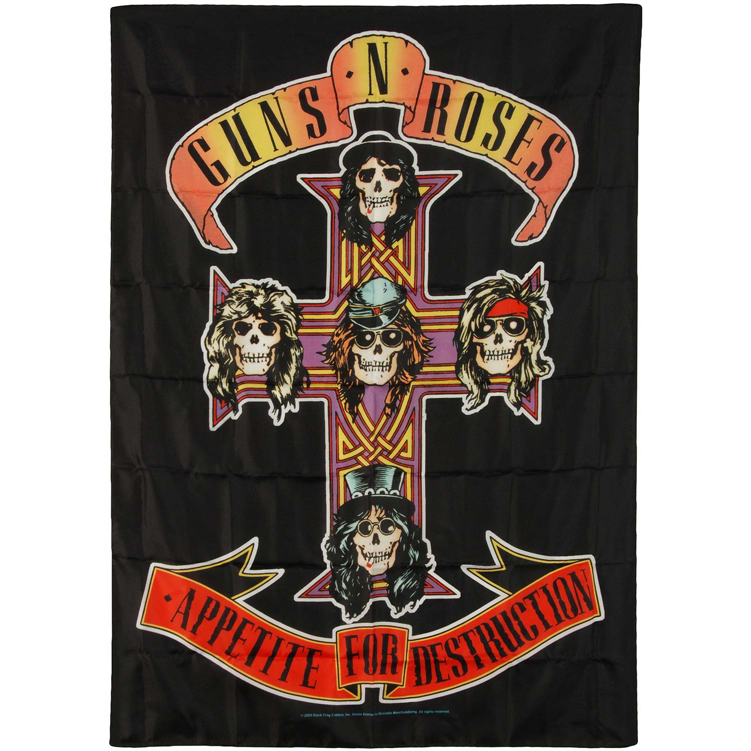 Guns N Roses Cross Poster Flag 95893 | Rockabilia Merch Store
