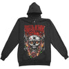 Roses Zippered Hooded Sweatshirt