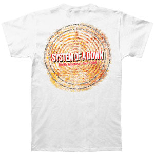 System Of A Down Circles 05 Tour White T-shirt