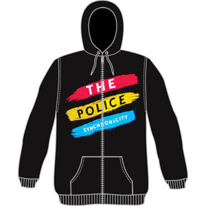 Police Synchronicity Zippered Hooded Sweatshirt
