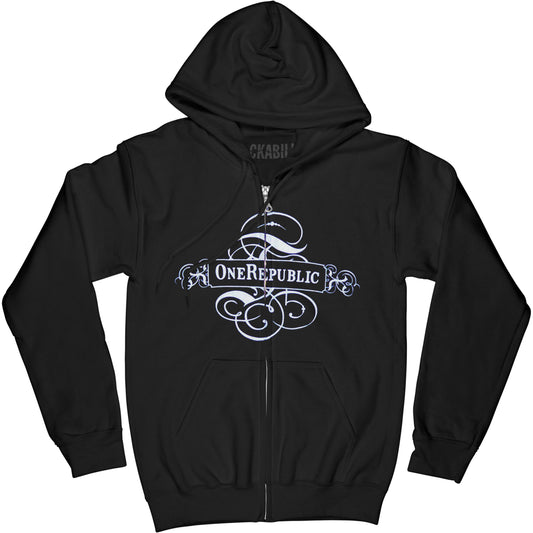 One Republic Banner Zippered Hooded Sweatshirt