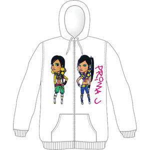Prima J Zippered Hooded Sweatshirt