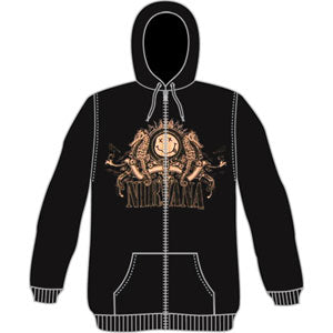 Nirvana Seahorse Zippered Hooded Sweatshirt