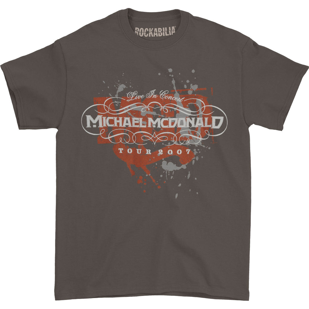 Michael Mcdonald Gray Splatter 07 Tour T-shirt